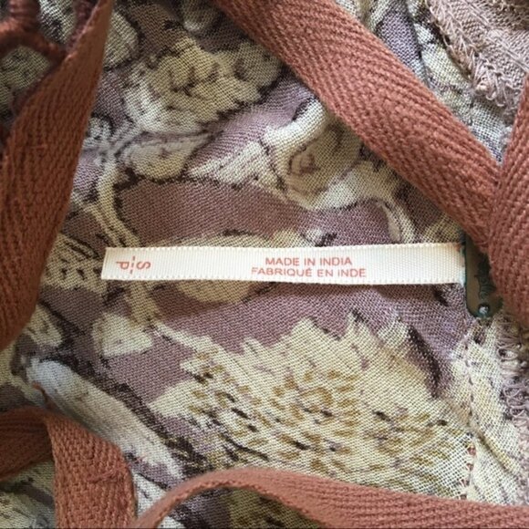 Free People Eyelet Meadow Tunic dDress Top Boho Style Size S - Picture 6 of 7